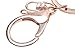 Dikoaina Faux Fox Fur Pom Pom Keychain Bag Purse Charm Gold Ring Fluffy Fur Ball, Silver, One Size