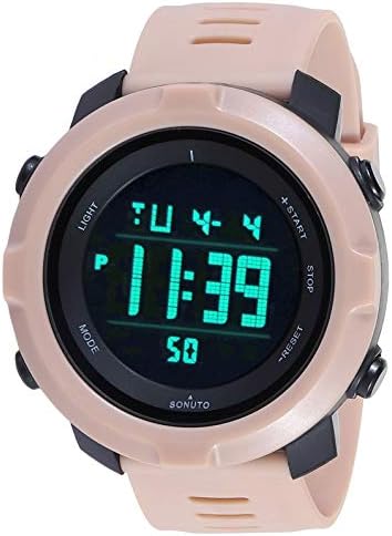 SONUTO Digital Black Dial Multi-Functional Youth Series Premium Looks Sports Men's Watch - (9062)