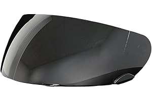 ZQIYDYP Qualifier DLX Mips Helmet Visor,UV Protection Motorcycle Helmet Face Shield Compatible with Bell Qualifier DLX Mips/Qualifier/Star/Vortex/RS-1/RS-2/Revolver(Deep Black)