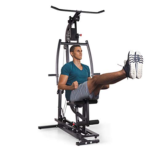 JAXPETY Black Home Gym Station Workout Machine for Total Body Training