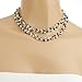 Silk Thread and Genuine Black White Cultured Freshwater Pearl Strand Cluster Necklace, 16-18 inches