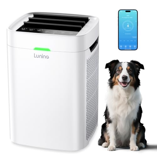 Air Purifiers for Home Large Room up to 2800 Ft² | Double-Sided HEPA Air Purifier with Washable Pre-filter, Smart WiFi, PM 2.5 Air Quality Monitor, 3 Fan Mode, for Pets Hair