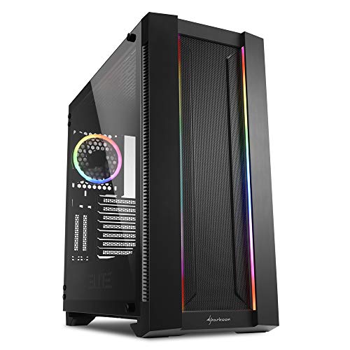 Sharkoon-ELITE-SHARK-CA200M-Caja-de-Ordenador-PC-Gaming-Semitorre-ATX-Negro