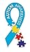 Autism Awareness Multi Color Puzzle Piece Car Magnet