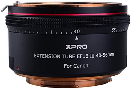 XPRO Extension Tube EF16 40-56mm with Automatic Focusing Adjustable-Length All Metal Construction for Canon EF EF-S