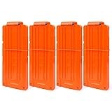 FUCAS Soft Bullet 4pcs Clips 12 Bullets Dart Gun