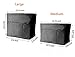 13 Pockets Purse Organizer Tote Insert Liner Bag with Anti-theft Keychain(M,Black)