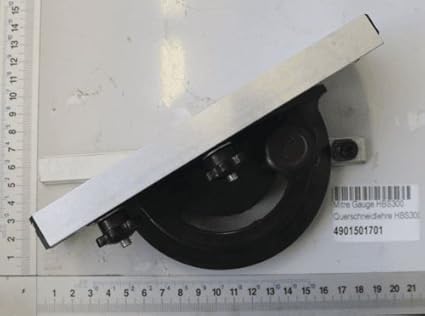 Scheppach 4901501701 Bandsäge Zubehör/Querschneidlehre, passend für die HBS300, Verstellbereich von-60 bis + 60 Grad