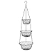 MALMO 3 Tier Wire Hanging Basket (black)
