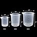 DEPEPE 5 Clear Plastic Graduated Cylinders Measure with 3 Plastic Beakers and 2 Test Tube Brushes