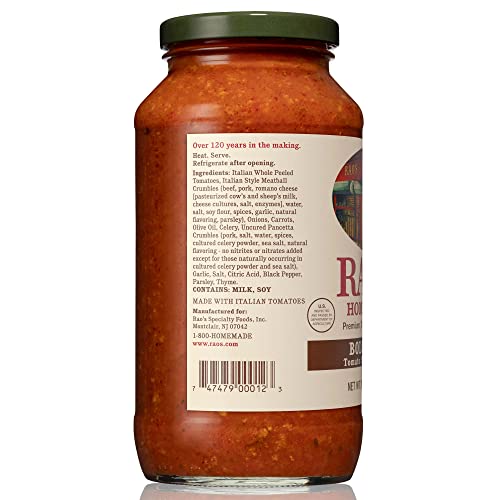 Rao's Homestyle Bolognese Sauce, 24 oz, Classic Tomato Sauce, Pasta