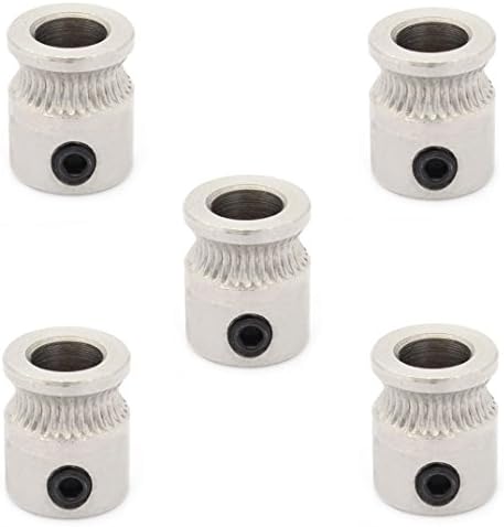 Mercurry M4 Screw MK7 Extruder Gear With 5mm Bore For 3D Printe(5Pcs)