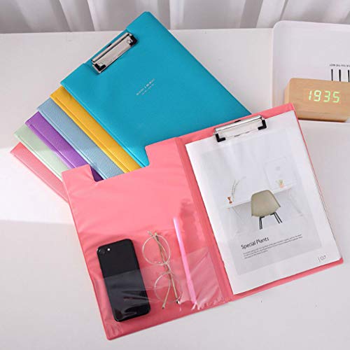 Nesee A4 Paper Expanding File Folder Pockets Accordion Document Organizer File Document Bag Pouch Bill Folder Holder Organizer Fastener Office Supply
