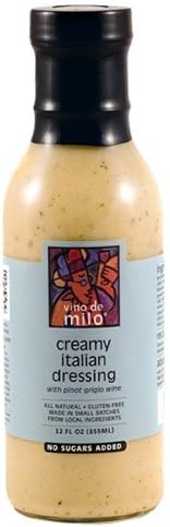 Vino De Milo, Dressing Creamy Italian, 12 Fl Oz