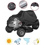 Saking Riding Lawn Mower Cover, Waterproof Windproof Anti-UV All-Weather Protection Outdoor Tractor Cover (55 x 26 x 36 inch)
