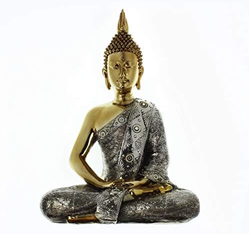 Juliana Bronze Large Thai Buddha Figurine - Right Hand Up 40cm