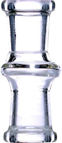 SCIENTIFIC LABORATORY SUPPLIES - 12-1963 18MM FEMALE TO 18MM FEMALE ESSENTIAL ADAPTER W/ RING 180 CLEAR JOINT