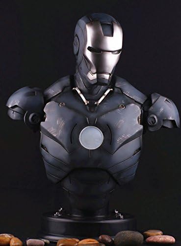 Lager Toys Iron Man Mark3 Mk3 LED Bust Statue 1/2 Scale Tony Stark Avengers Replica