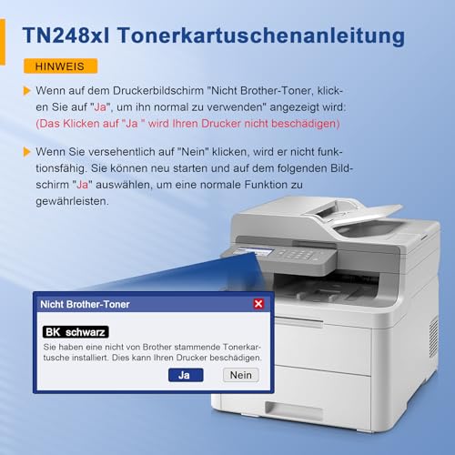 TN248XL TN248 Compatible with Brother MFC-L3760CDW Toner Brother MFC-L3740CDW Toner Brother MFC-L3740CDWE Brother DCP-L3560CDW TN 248 Brother DCP-L3520CDWE MFC-L8390CDW Brother HL-L3240CDW HL-L3220CDW Cwe c