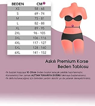 Yamuna Korse Sekillendirici Premium Korse 7 Celik Balenli 2 Beden Incelten Dogum Sonrasi Hizli Toparlayan Siyah Renk Kadin Askili 2xl Amazon Com Tr