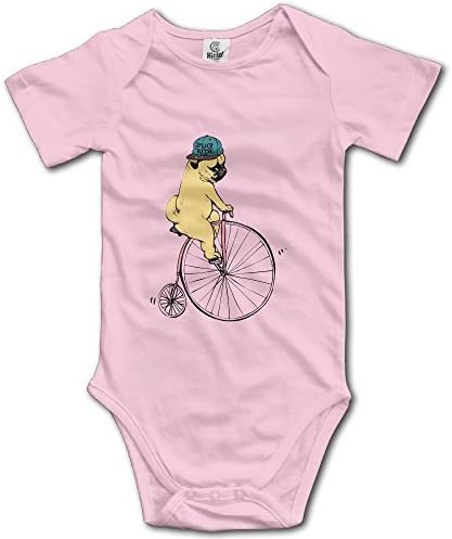 Pug Ride Unisex Short Sleeve Romper Bodysuit Playsuit Outfits For Baby