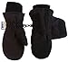 N'Ice Caps Kids Easy On Thinsulate Waterproof Velcro Wrap Mitten (8-10 Years, Black Solid)