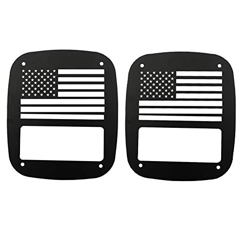 Vijay Jeep Wrangler Taillight Cover Guards US American Flag for Jeep Wrangler TJ 1997-2006