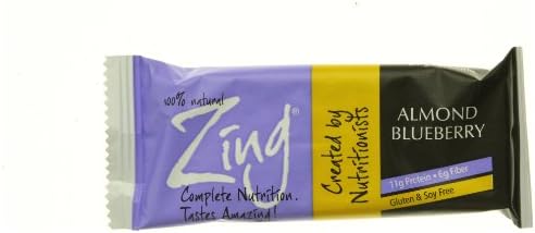 Zing Almond Blueberry Gluten Free Bars, 1.76-ounce Bars (Pack of 12)