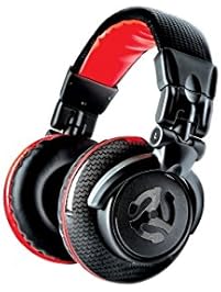 Numark Red Wave Carbon | 50mm Driver Professional Mixing Headphones with 1/8" Adapter, Cable, & Storage Case