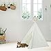 UKadou Pet Teepee Tent for Dogs Cute Dog Teepee Tent Bed Modern Pet Teepee Tent House with Floor Puppy Beds for Small Dogs Portable Indoor Dog House Cat Tent Bed Tipi Rabbits Pet House 24Inch