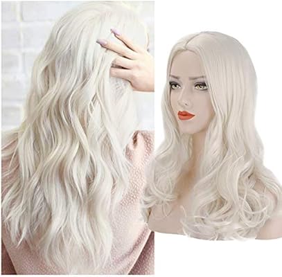 Feshfen Bleach Blonde Synthetic Wigs For Women Natural Looking