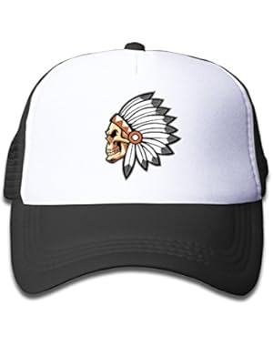 Native American Chief Adjustable Snapback Hat Summer Sport Hat For Kids One Size Fits Most