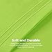 Honeymoon 1800 Brushed Microfiber Embroidered Bed Sheet Set, Ultra Soft, Twin - Lime Green