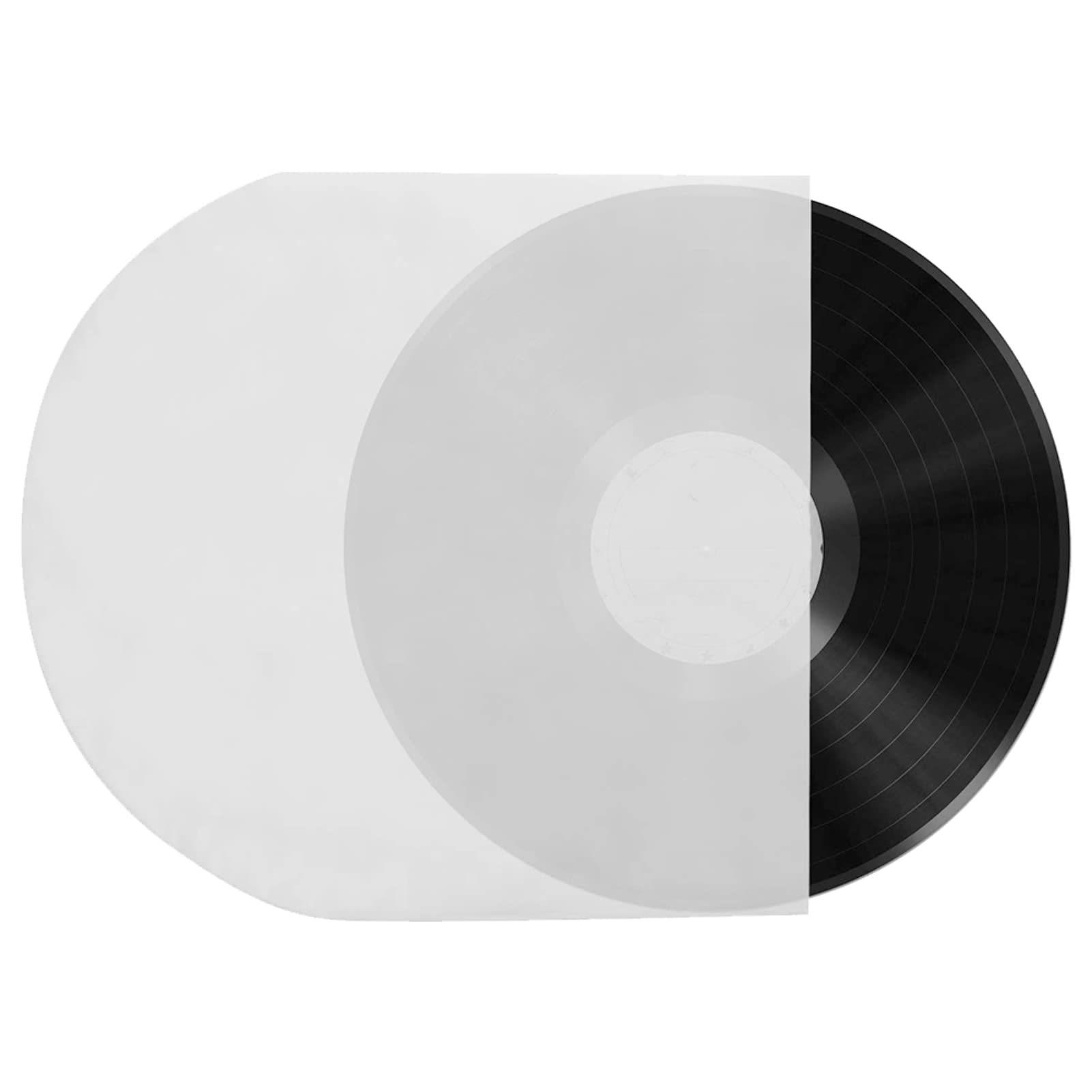 100Pcs Inner Record Sleeves, 7x 7 Inch Anti Static Plastic Clear Record Inner Sleeves, Record Album Covers Protective Sleeve