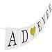 Partyprops Best Dad Ever Banner with Gold Glitter Heart | Vintage Fathers Day Decorations from Daughter and Son
