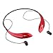 Ecandy Bluetooth Headphones Wireless Neckband Headset Stereo Noise Cancelling Earbuds w/Mic,Red
