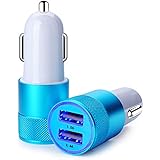Car Charger,Sicodo 3.4A 2 Pack USB Smart Port Charger Compatible with iPhone X 8 7 6S 6 Plus, 5 SE 5S 5 5C,Galaxy S9 S8 S7 S6 Edge, Note 8 4, LG G6 G5 V10 V20,Nexus 5 X 6P,Pixel,iPad Pro Portable