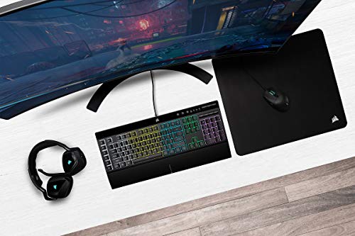 Corsair K55 Rgb Pro Membrane Wired Gaming Keyboard – Ip42 Dust And Spill-Resistant – 6 Macro Keys With Elgato Integration – Icue Compatible – Qwerty Uk – Pc, Mac, Xbox – Black - View 16