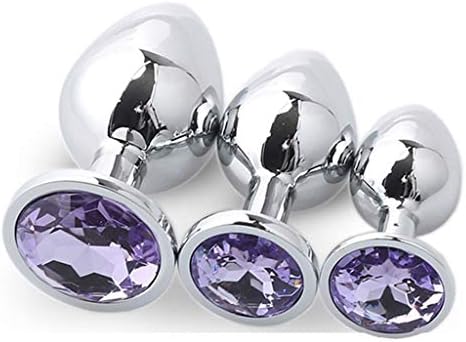 Giosefu 62-3 pcs/Set Small Medium Big Stainless Steel Trainer Kit for Women-Būtt Plùgs Beginner Starter Set (Purple2)
