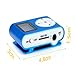 Dayan Cube Metal Clip Digital MP3 Player LCD Screen for 2/4/8/16GB TF Card Blue