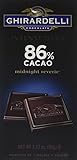 Ghirardelli Intense Dark 86% Cacao Midnight Reverie Chocolate Bar, 3.17 Ounce (Pack of 12)