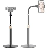 Etubby Webcam Stand Phone Holder [Extension-Type] Desktop Stand Flexible Gooseneck Video Stand Camera Mount for Cellphones, L
