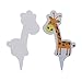 Shxstore Giraffe Paper Cake Toppers Woodland Animal Cupcake Toppers For Wedding Birthday Baby Shower Party Decor Supplies, 50 Counts