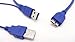 D-cube new 2 Feet USB 3.0 A Male to Micro B Y Cable for Mobile Hard Drive HDD BLUE