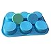 Allforhome 6 Round Silicone Cup Cake Molds Cake Baking Pans Muffin Cups Handmade Soap Molds Bath Bomb Chocolate Craft Art Soap Mousse Cake DIY Molds