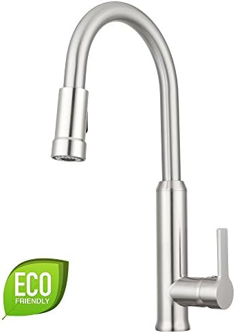 Pacific Bay Othello Pull-Down Kitchen Sink Faucet (Brushed Satin Nickel)