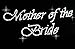 Mother of the Bride Clear Rhinestone Iron on Hotfix Transfer Bling DIY