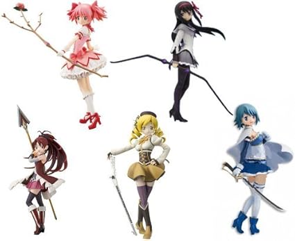 Amazon Com Set Of 5 Kaname Madoka Tomoe Mami Miki Sayaka Kyoko