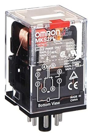 Plug In Relay, 8 Pins, Octal, 24VDC: Amazon.com: Industrial & Scientific