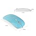 HaloVa Mouse Portable Mobile Mouse Ultrathin Wireless Mouse With USB Receiver, Noiseless Built-in-Battery Rechargeable, Rose Gold